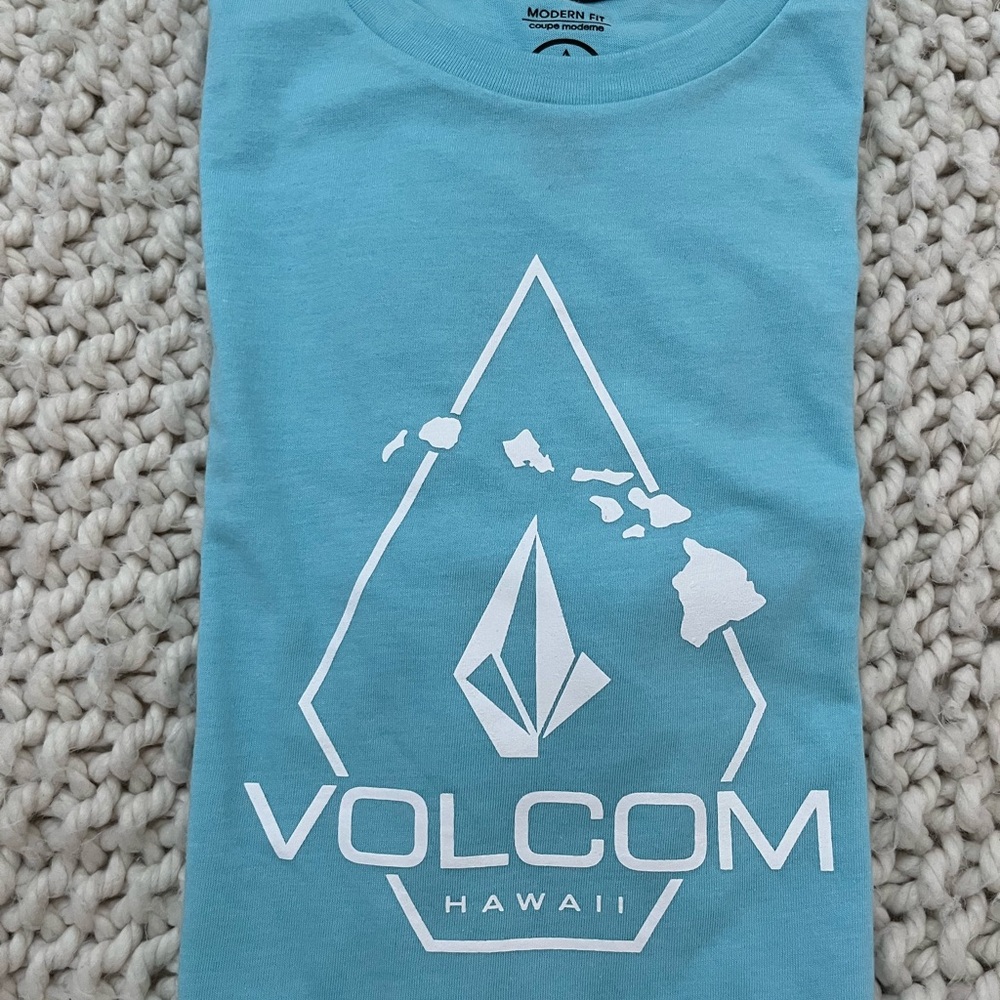 Volcom Light Blue Graphic Tee